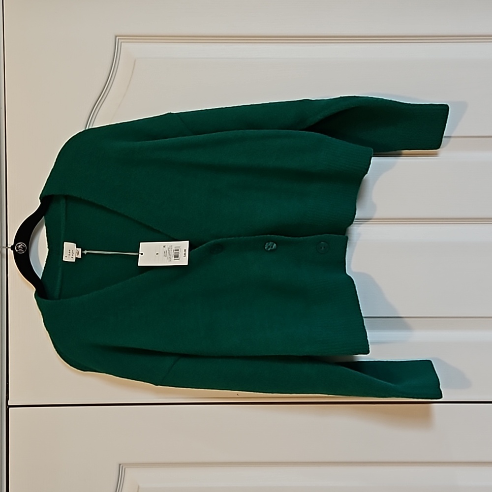 NWT Women's A New Day cardigan sweater. Size small. Green.